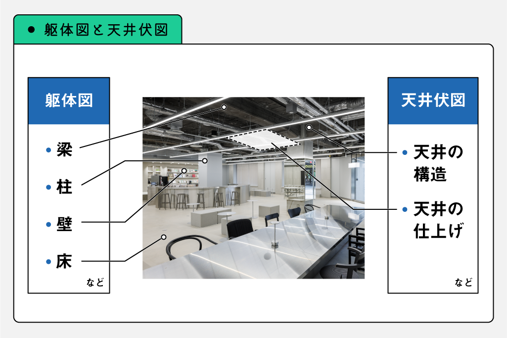 躯体図と天井伏図